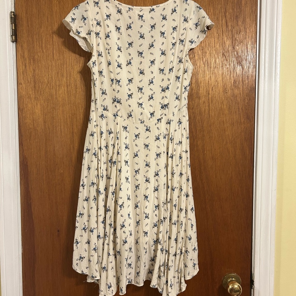 Floral Cream Dress-Vintage Ralph Lauren - Picture 5 of 6